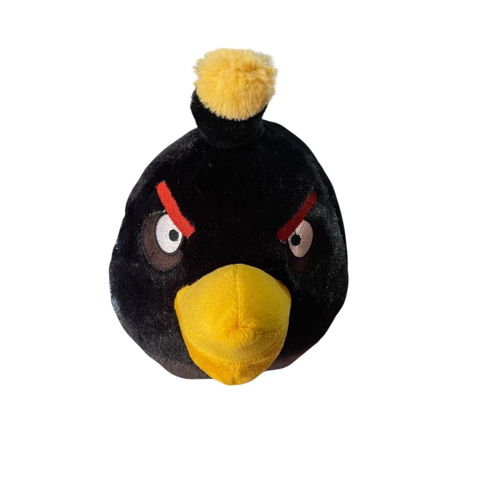 Plush Black and Yellow Stuffed Toy